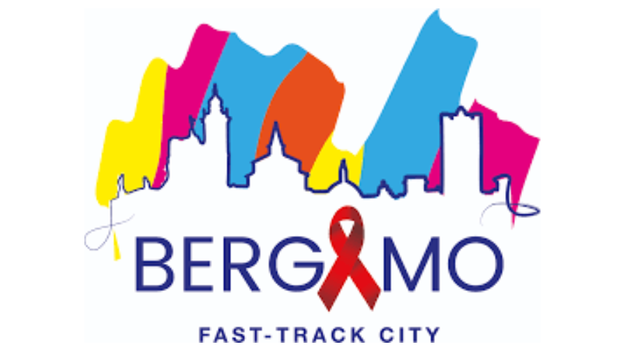 logo di Bergamo Fast-Track City con il profilo di Città Alta